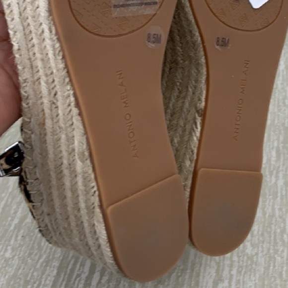 SOLD Leopard Print Jute Platform Wedge Espadrille Sandal - Picture 11 of 11